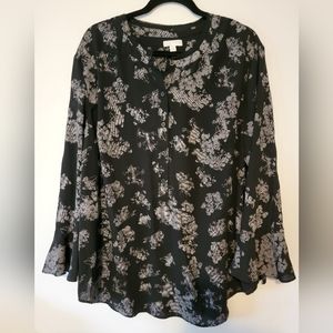 14th & union floral blouse